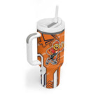 Greater Western Sydney Giants Tumbler With Handle Mascot Cartoon Football Illustration Style
