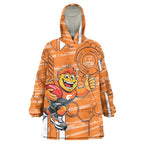 Greater Western Sydney Giants Wearable Blanket Hoodie Mascot Cartoon Football Illustration Style