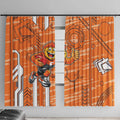 Greater Western Sydney Giants Window Curtain Mascot Cartoon Football Illustration Style