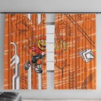 Greater Western Sydney Giants Window Curtain Mascot Cartoon Football Illustration Style