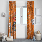 Greater Western Sydney Giants Window Curtain Mascot Cartoon Football Illustration Style