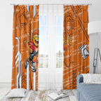 Greater Western Sydney Giants Window Curtain Mascot Cartoon Football Illustration Style