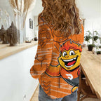 Greater Western Sydney Giants Women Casual Shirt Mascot Cartoon Football Illustration Style