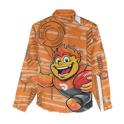 Greater Western Sydney Giants Women Casual Shirt Mascot Cartoon Football Illustration Style