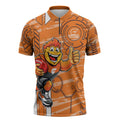 Greater Western Sydney Giants Zipper Polo Shirt Mascot Cartoon Football Illustration Style