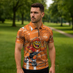 Greater Western Sydney Giants Zipper Polo Shirt Mascot Cartoon Football Illustration Style