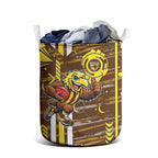 Hawthorn Hawks Laundry Basket Mascot Cartoon Football Illustration Style