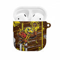 Hawthorn Hawks AirPods Case Mascot Cartoon Football Illustration Style