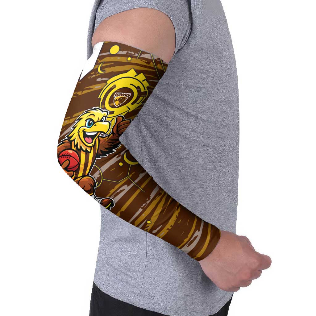 Hawthorn Hawks Arm Sleeves Mascot Cartoon Football Illustration Style