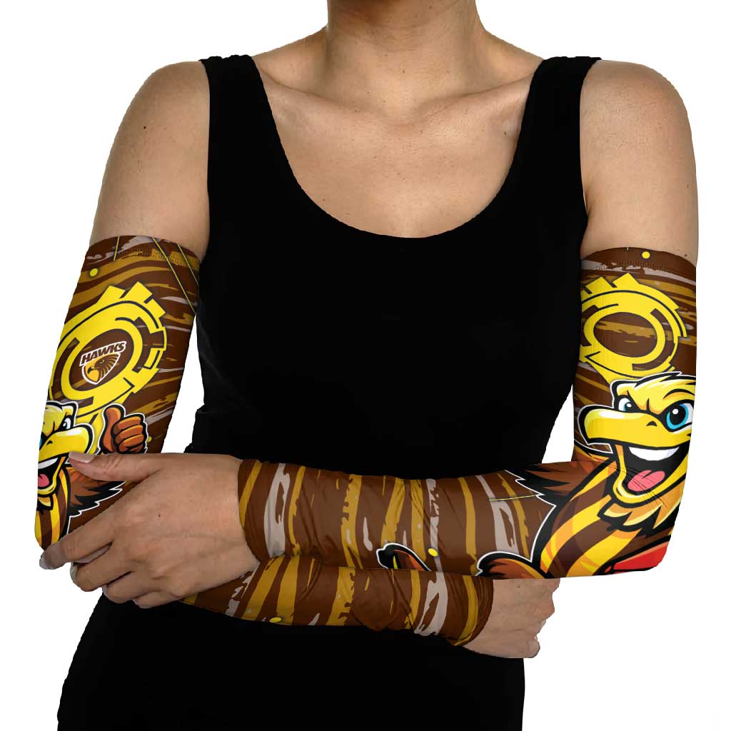 Hawthorn Hawks Arm Sleeves Mascot Cartoon Football Illustration Style
