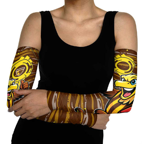 Hawthorn Hawks Arm Sleeves Mascot Cartoon Football Illustration Style