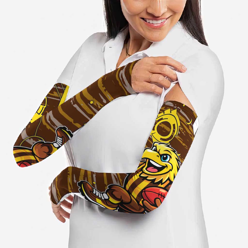 Hawthorn Hawks Arm Sleeves Mascot Cartoon Football Illustration Style