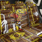 Hawthorn Hawks Back Car Seat Cover Mascot Cartoon Football Illustration Style