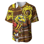Hawthorn Hawks Baseball Jersey Mascot Cartoon Football Illustration Style