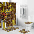 Hawthorn Hawks Bathroom Set Mascot Cartoon Football Illustration Style