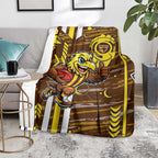 Hawthorn Hawks Blanket Mascot Cartoon Football Illustration Style