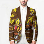 Hawthorn Hawks Blazer Mascot Cartoon Football Illustration Style