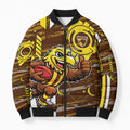 Hawthorn Hawks Bomber Puffer Jacket Mascot Cartoon Football Illustration Style