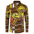 Hawthorn Hawks Button Sweatshirt Mascot Cartoon Football Illustration Style