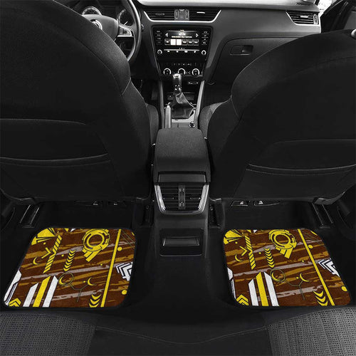 Hawthorn Hawks Car Mats Mascot Cartoon Football Illustration Style