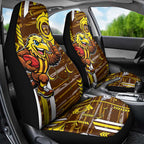 Hawthorn Hawks Car Seat Cover Mascot Cartoon Football Illustration Style