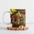 Hawthorn Hawks Ceramic Mug Mascot Cartoon Football Illustration Style