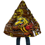 Hawthorn Hawks Cloak Mascot Cartoon Football Illustration Style
