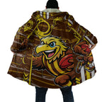 Hawthorn Hawks Cloak Mascot Cartoon Football Illustration Style