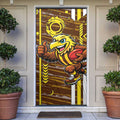 Hawthorn Hawks Door Cover Mascot Cartoon Football Illustration Style