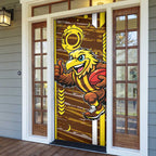 Hawthorn Hawks Door Cover Mascot Cartoon Football Illustration Style