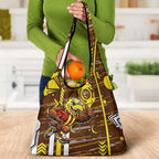 Hawthorn Hawks Grocery Bag Mascot Cartoon Football Illustration Style