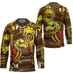 Hawthorn Hawks Hockey Jersey Mascot Cartoon Football Illustration Style