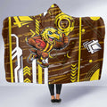 Hawthorn Hawks Hooded Blanket Mascot Cartoon Football Illustration Style