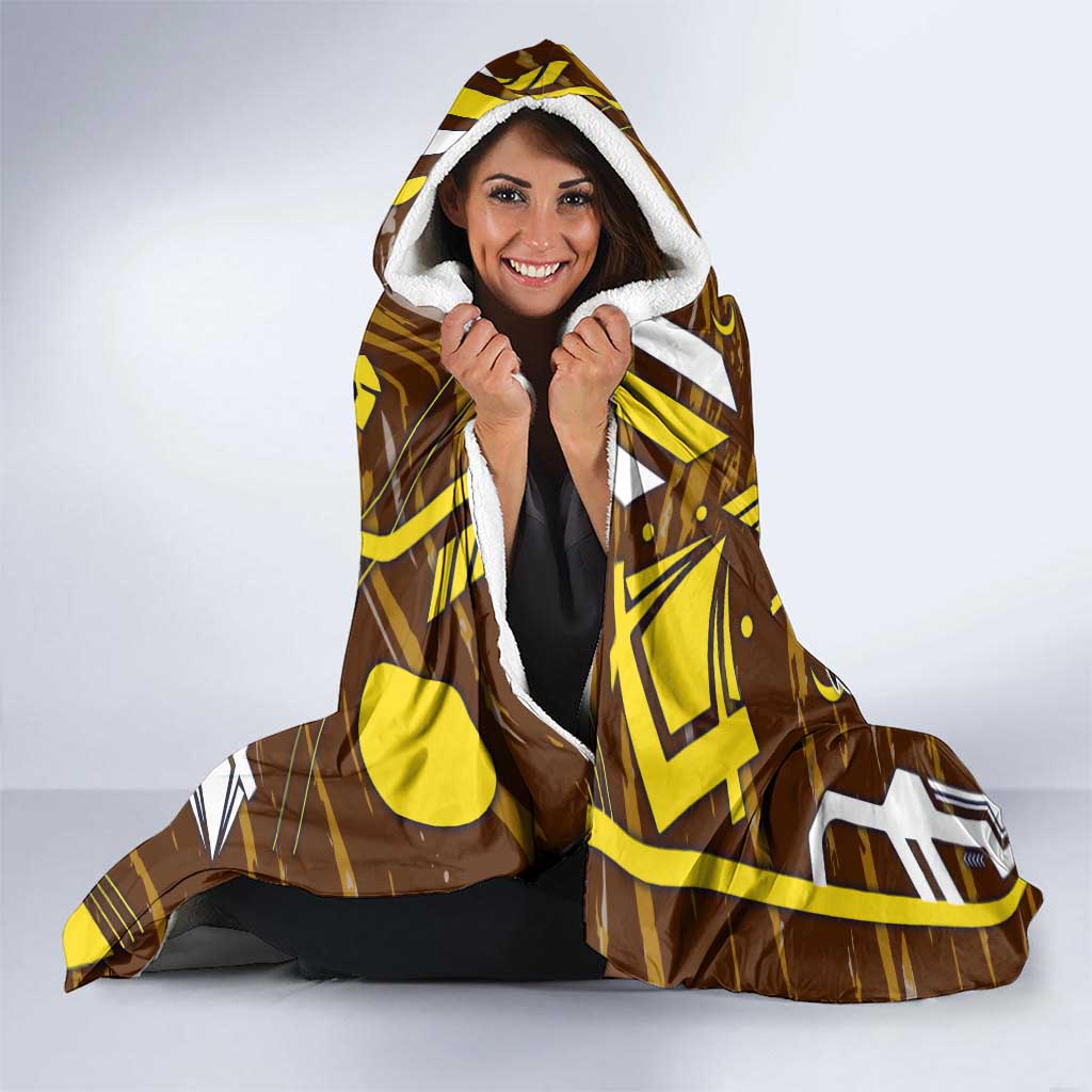 Hawthorn Hawks Hooded Blanket Mascot Cartoon Football Illustration Style