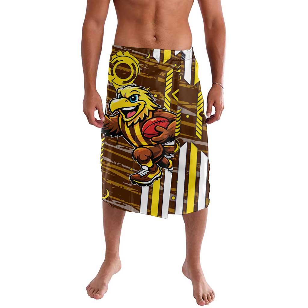 Hawthorn Hawks Lavalava Mascot Cartoon Football Illustration Style