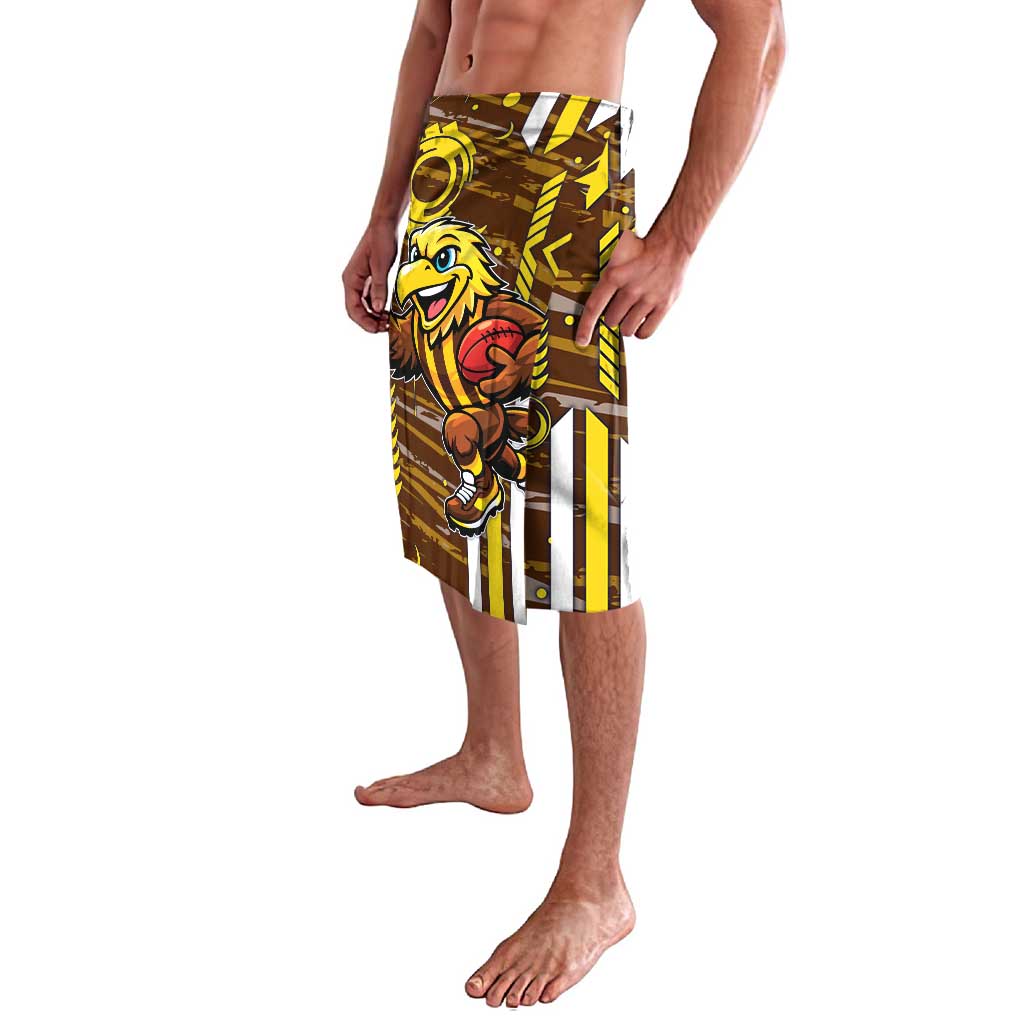Hawthorn Hawks Lavalava Mascot Cartoon Football Illustration Style