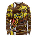 Hawthorn Hawks Long Sleeve Shirt Mascot Cartoon Football Illustration Style