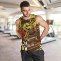 Hawthorn Hawks Men Tank Top Mascot Cartoon Football Illustration Style