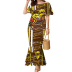 Hawthorn Hawks Mermaid Dress Mascot Cartoon Football Illustration Style