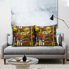 Hawthorn Hawks Pillow Cover Mascot Cartoon Football Illustration Style