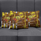Hawthorn Hawks Pillow Cover Mascot Cartoon Football Illustration Style