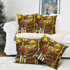 Hawthorn Hawks Pillow Cover Mascot Cartoon Football Illustration Style