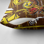 Hawthorn Hawks Pillow Cover Mascot Cartoon Football Illustration Style