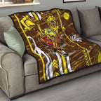 Hawthorn Hawks Quilt Mascot Cartoon Football Illustration Style