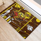 Hawthorn Hawks Rubber Doormat Mascot Cartoon Football Illustration Style
