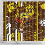 Hawthorn Hawks Shower Curtain Mascot Cartoon Football Illustration Style