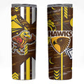 Hawthorn Hawks Skinny Tumbler Mascot Cartoon Football Illustration Style