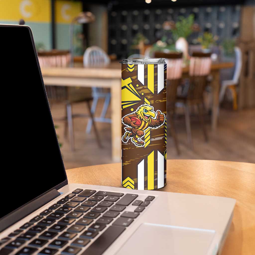 Hawthorn Hawks Skinny Tumbler Mascot Cartoon Football Illustration Style