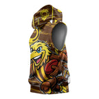 Hawthorn Hawks Sleeveless Hoodie Mascot Cartoon Football Illustration Style