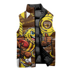Hawthorn Hawks Sleeveless Puffer Jacket Mascot Cartoon Football Illustration Style